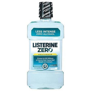 Listerine Zero Alcohol Mouthwash, Clean Mint - 524283400-Case - LL Medico