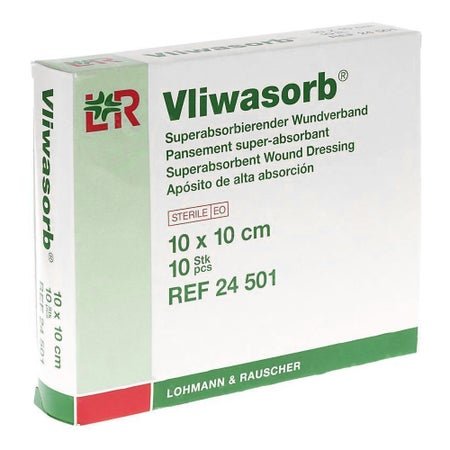 Lohmann & Rauscher Vliwasorb Super Absorbent Dressing, box front at an angle