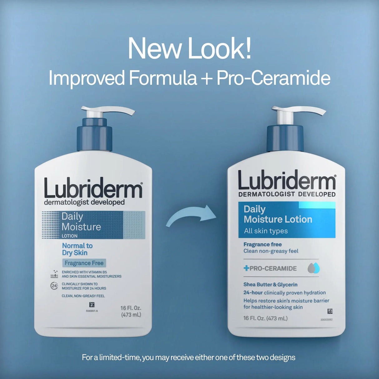 Lubriderm Daily Moisture Lotion Unscented, 16-ounce Pump Bottle - 52800048846-Single - LL Medico