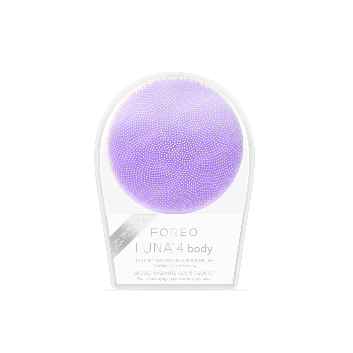 LUNA 4 body Massaging Body Brush, Lavender - F1375-Single - LL Medico