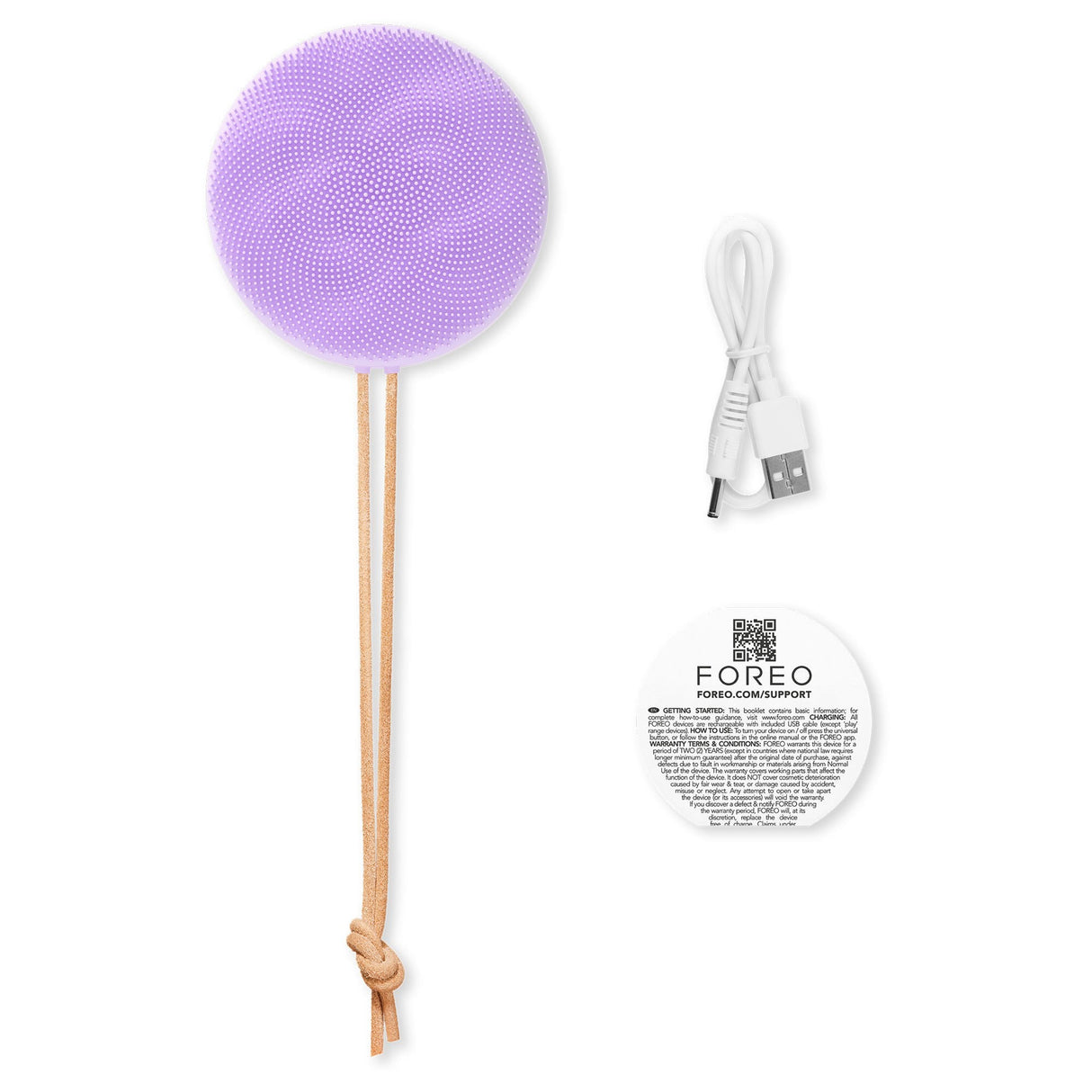 LUNA 4 body Massaging Body Brush, Lavender - F1375-Single - LL Medico