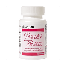 Major Prenatal Vitamin Supplement with Iron and Folic Acid, 100 tablets - 00904531360 - LL Medico