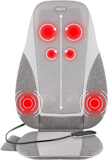 Massage Cushion with Heat HoMedics Shiatsu Pro 5 5/16 X 17 1/2 X 24 1/2" - MCS-382HJ-Single - LL Medico