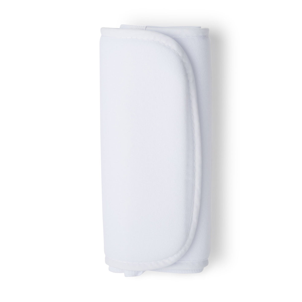 The McKesson Abdominal Binder by McKesson is a neatly rolled, soft white support with rounded edges, shown against a plain white background.