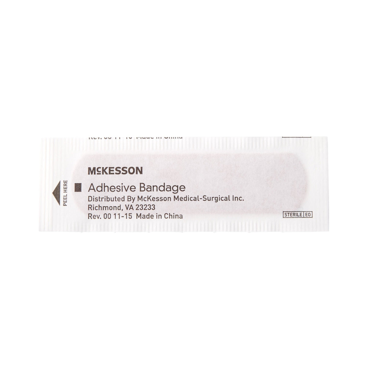 McKesson Adhesive Bandages Fabric Strip, Sterile, 3/4" x 3" - 16-4813-Box - LL Medico