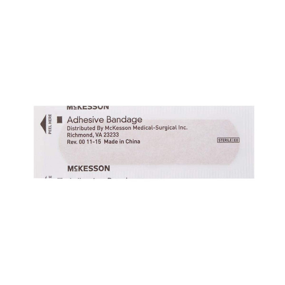 McKesson Adhesive Bandages Plastic Strip, Sterile, 3/4" x 3" - 16-4823-Box - LL Medico