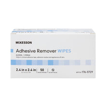 McKesson Adhesive Remover Wipes, Alcohol, Sterile, 2.4" x 2.4" - 176-5729-Pack - LL Medico