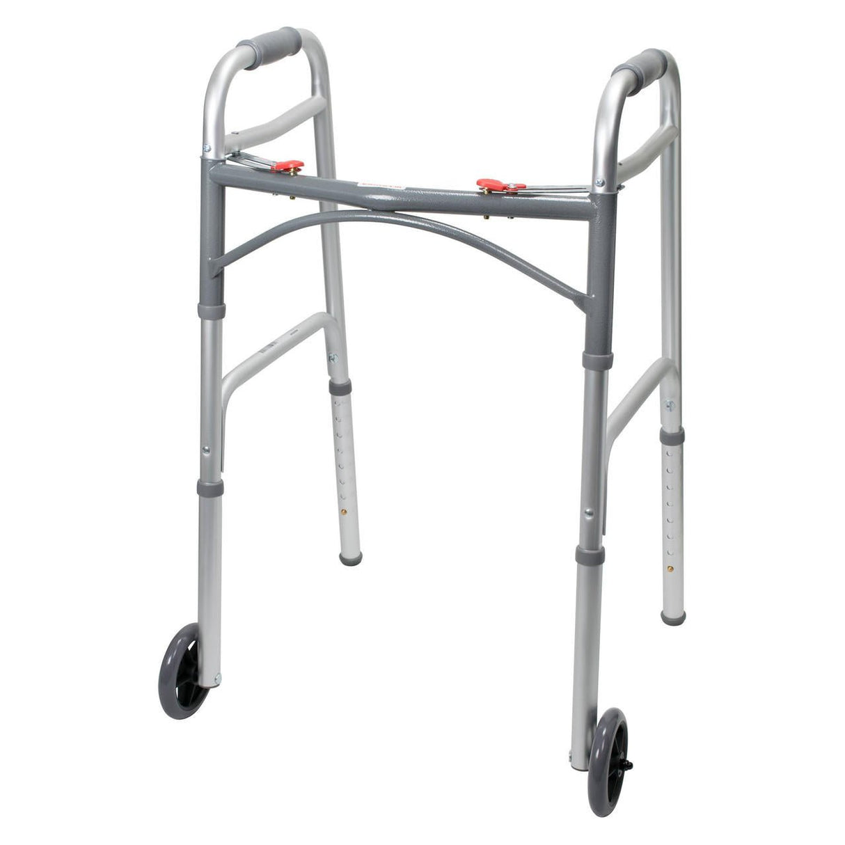 McKesson Adult Folding Walker w/ Wheels - 146-10210-4 - LL Medico