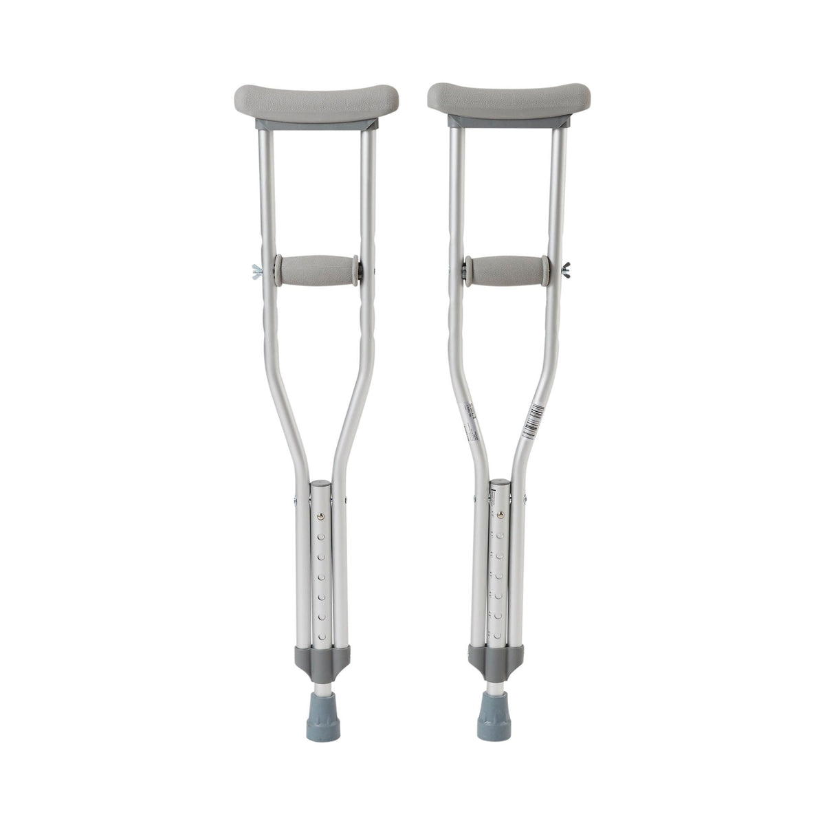 McKesson Aluminum Pediatric Underarm Crutches, 4' to 4'6" User Height, 175 lb Capacity - 146-10416-1-Pair - LL Medico