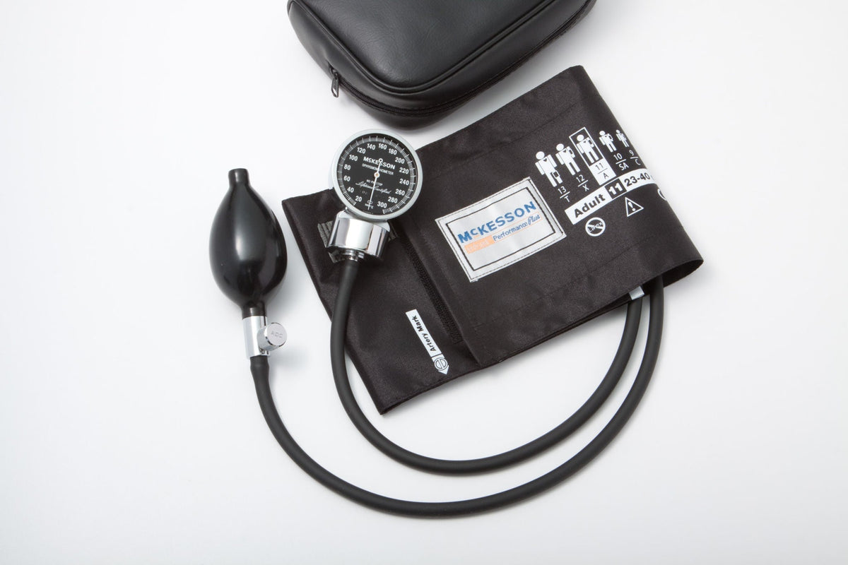 McKesson Aneroid Sphygmomanometer, Pocket, Adult Cuff - 01-700-11ABKGM-Box - LL Medico