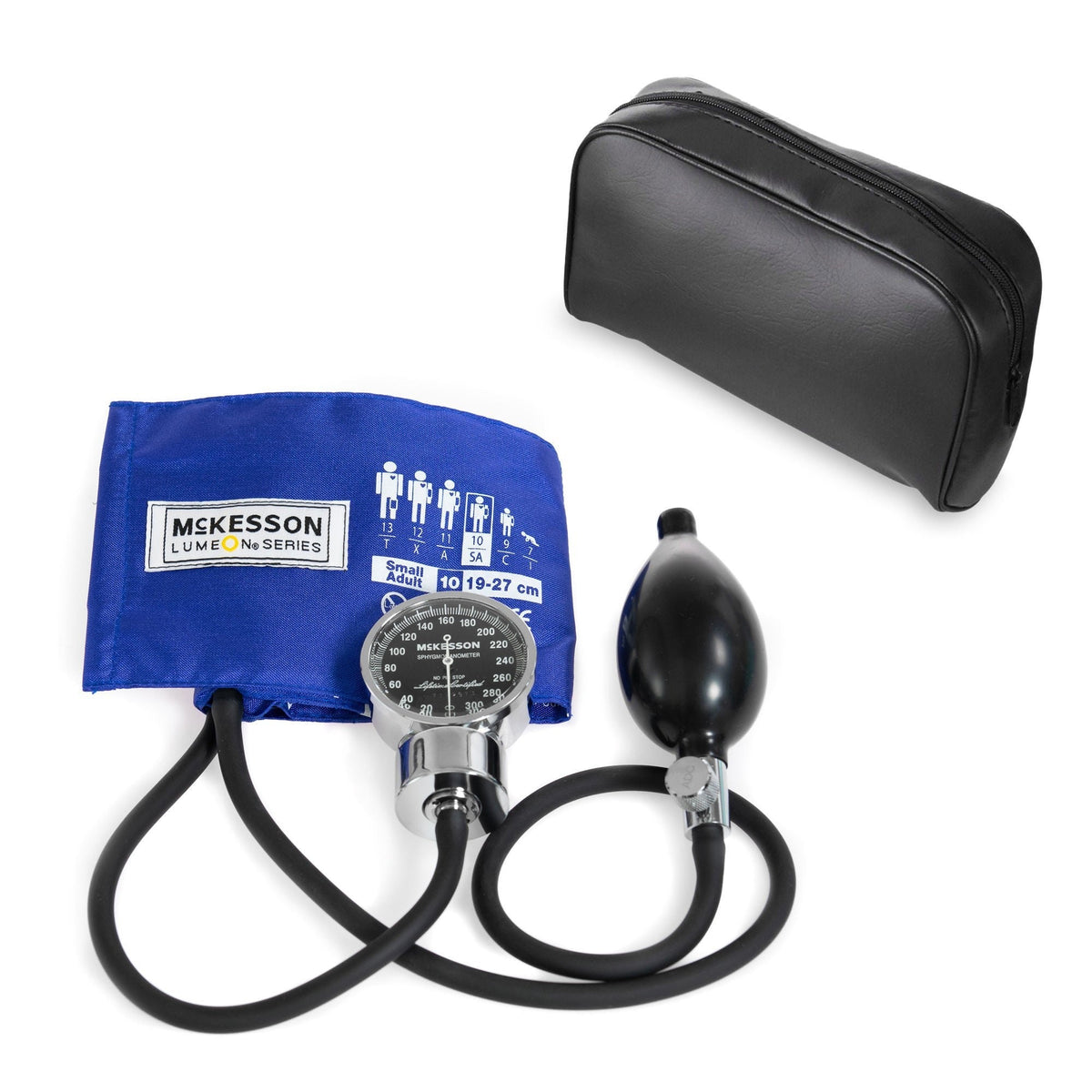 McKesson Aneroid Sphygmomanometer, Pocket, Small Adult Cuff - 01-700-10SARBGM-Box - LL Medico
