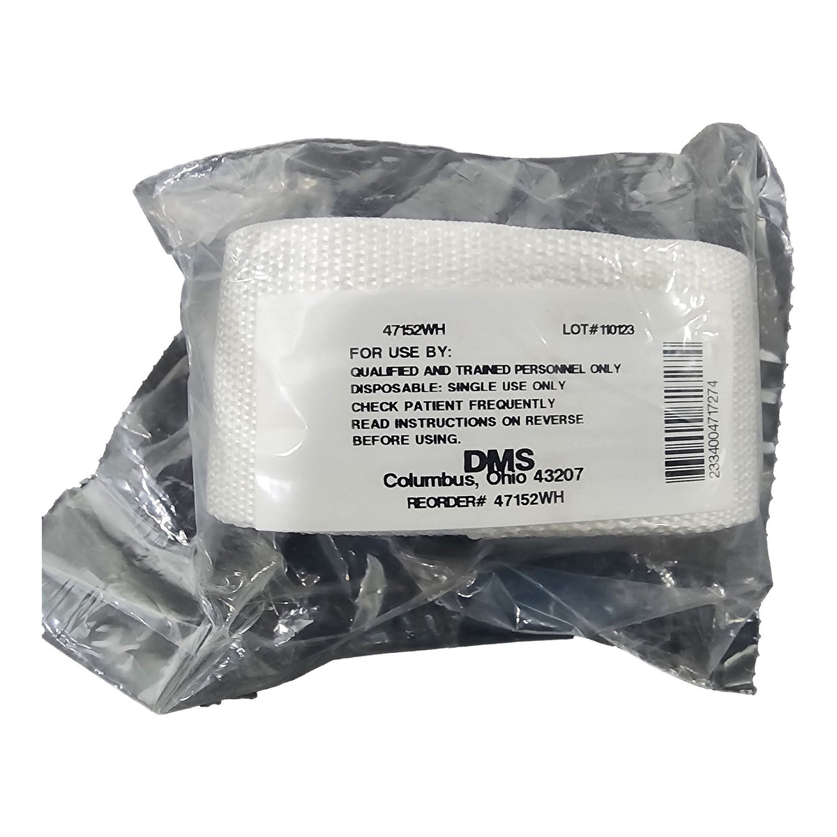 McKesson Backboard / Stretcher Strap, White, 5' - 47152WHM-Single - LL Medico
