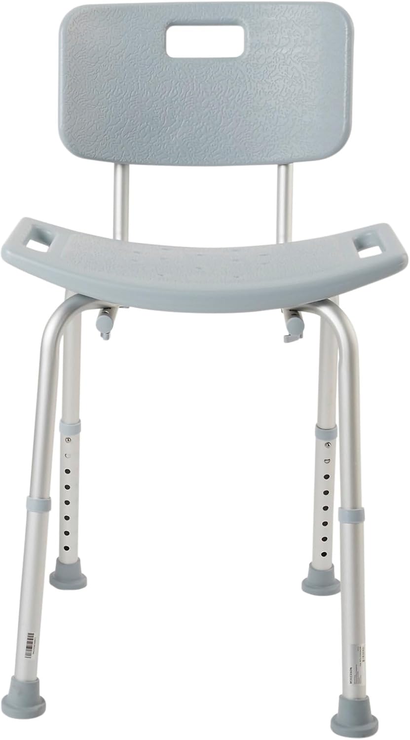 McKesson Bath Bench, Fixed Handle, Removable Back - 146-RTL12202KDR - LL Medico