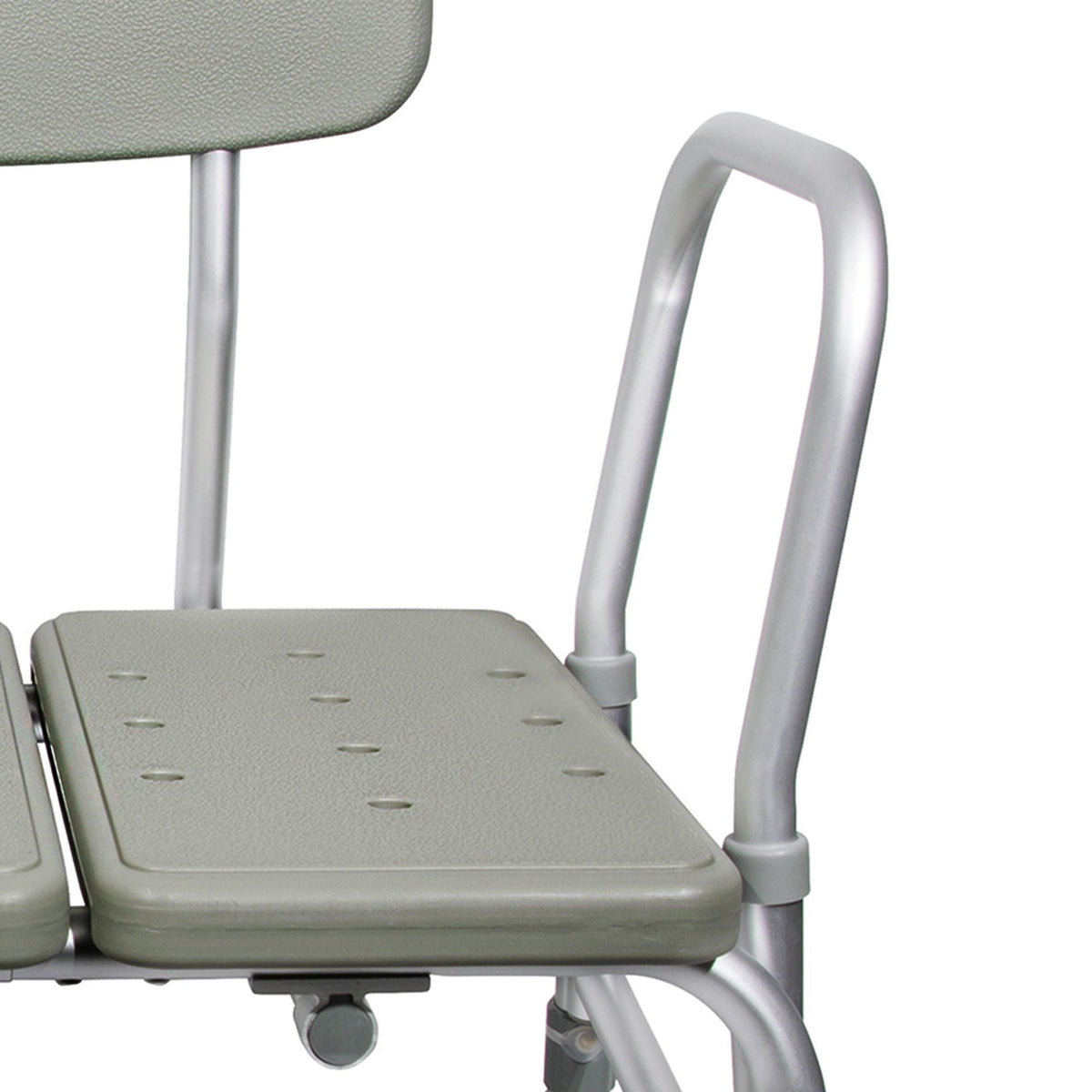 McKesson Bath Transfer Bench, Removable Arm Rail, Adjustable Seat Height 17.5" to 22.5", 400 lb Capacity - 146-12011KD-1-Single - LL Medico