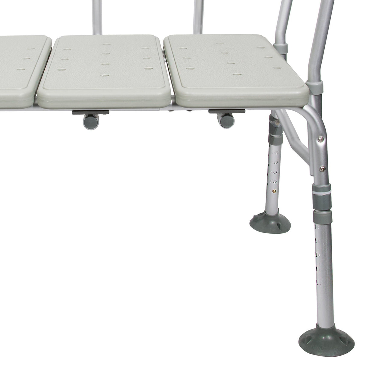 McKesson Bath Transfer Bench with Removable Arm Rail, 17.5" to 22.5" Seat Height, 400 lb Capacity - 146-RTL12031KDR-Single - LL Medico