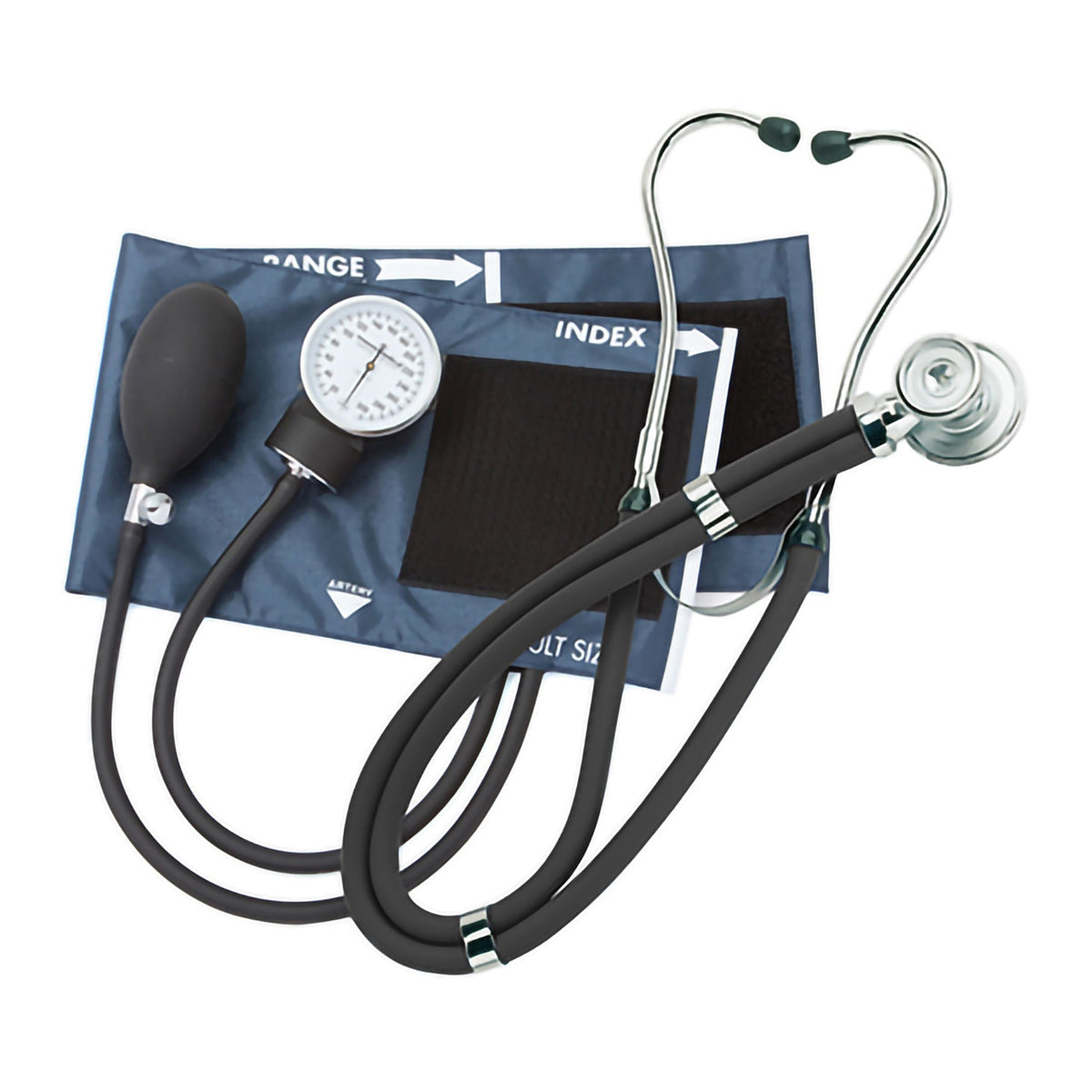 McKesson Blood Pressure Kit with Sprague Stethoscope, Adult Cuff, 23 to 33 cm - 775-641-11ANMM-Single - LL Medico