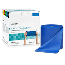 McKesson CanDo Exercise Resistance Band, Blue, Heavy, 5" x 50 Yard - 169-5624-Single - LL Medico
