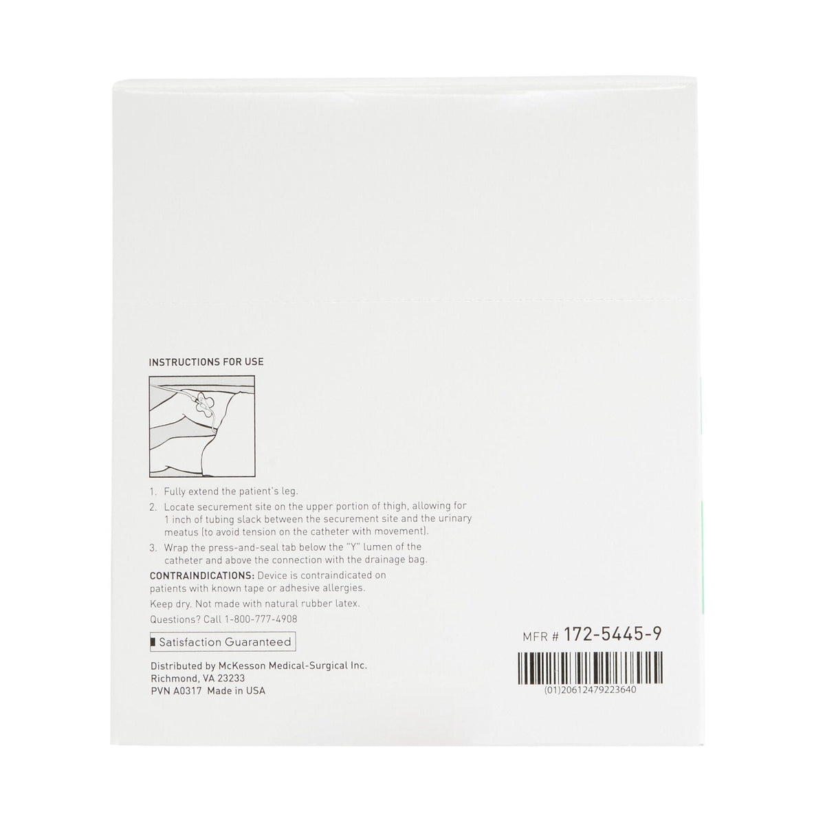McKesson Catheter Securement Device, Single Tab, 1/2" - 172-5445-9-Single - LL Medico