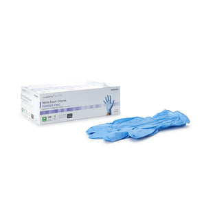 McKesson Confiderm 6.5 CX Nitrile Exam Gloves, Powder-Free, Blue - 14-674C-Box - LL Medico