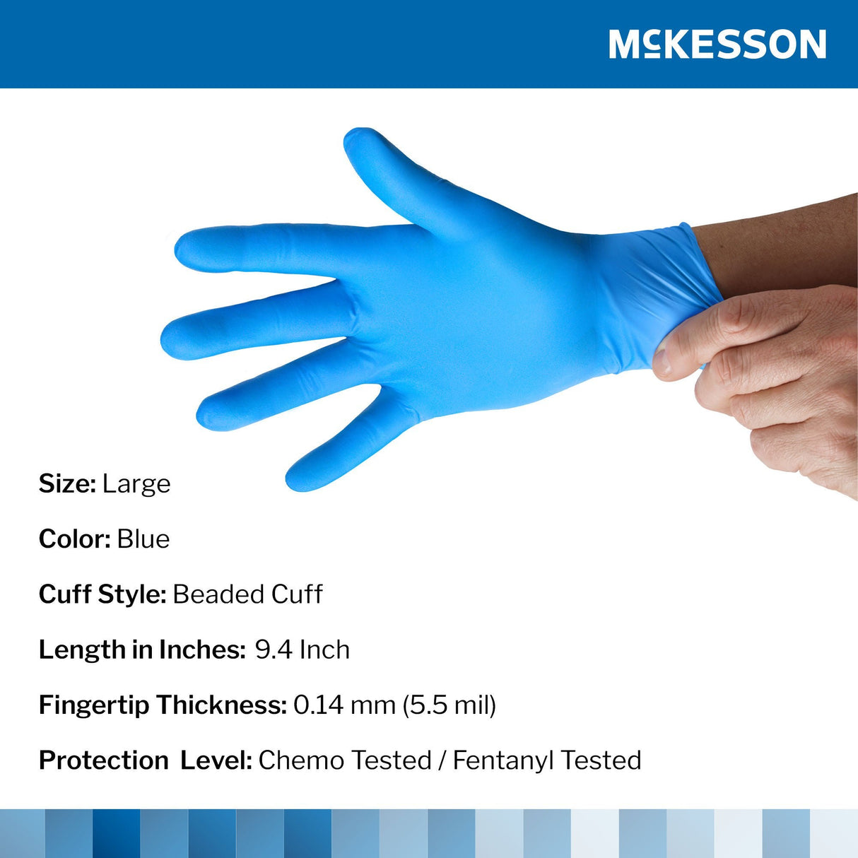 McKesson Confiderm 6.8C Nitrile Exam Glove - 14-6N661C-Box - LL Medico