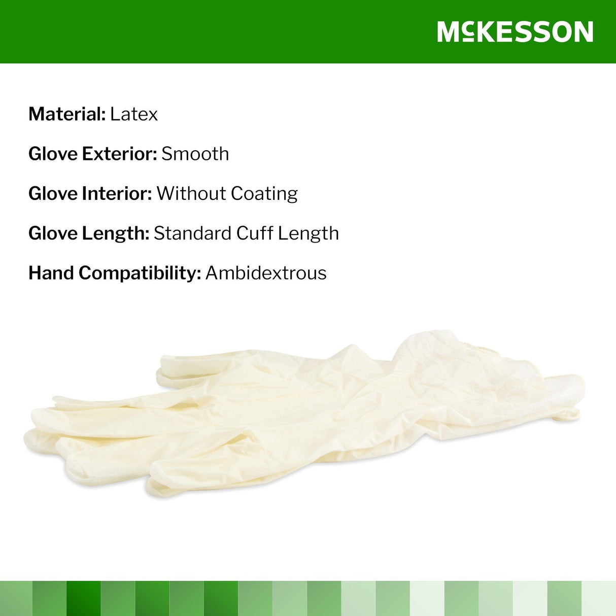 McKesson Confiderm DCL Latex Exam Gloves, Powder Free, Non-Sterile - 14-314-Box - LL Medico