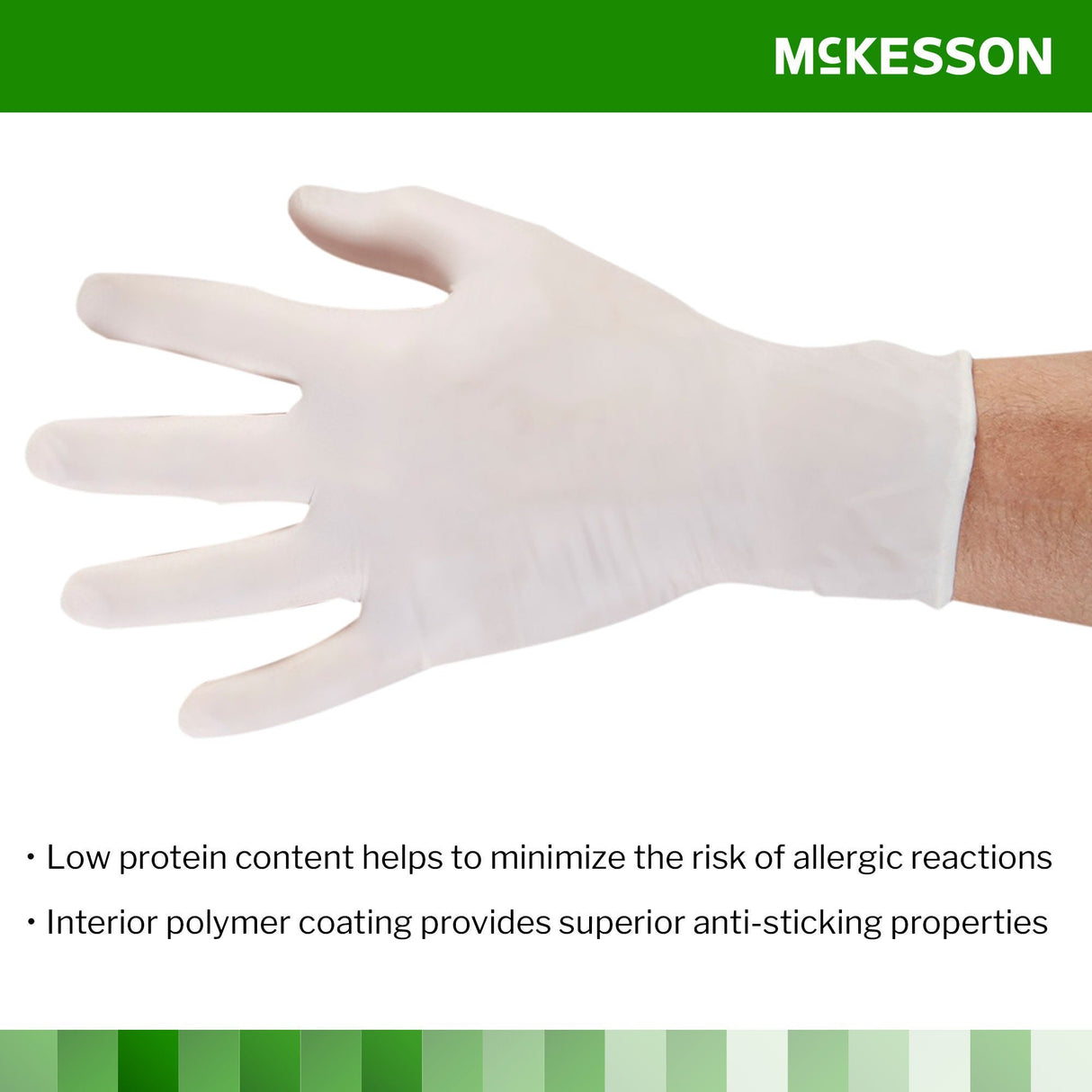 McKesson Confiderm Latex Exam Glove, Extra Small, Ivory - 14-1380-Box - LL Medico