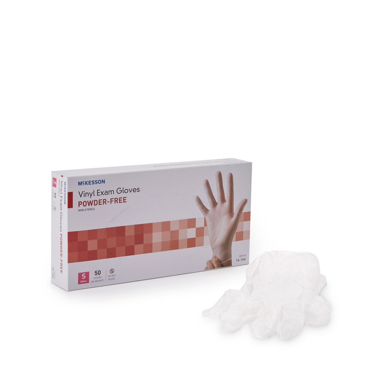 McKesson Confiderm Vinyl Exam Glove - 14-164-Box - LL Medico