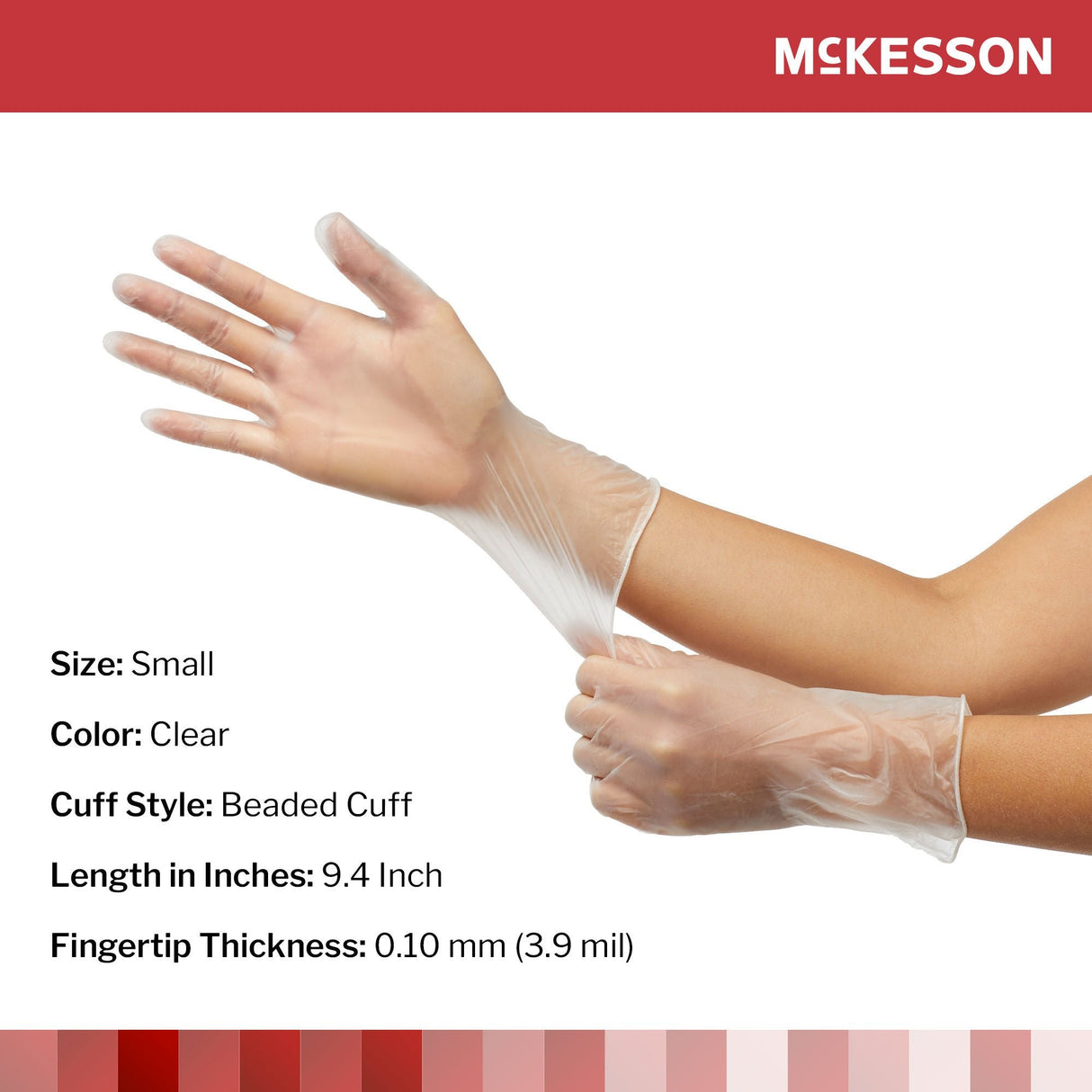 McKesson Confiderm Vinyl Exam Glove - 14-164-Box - LL Medico