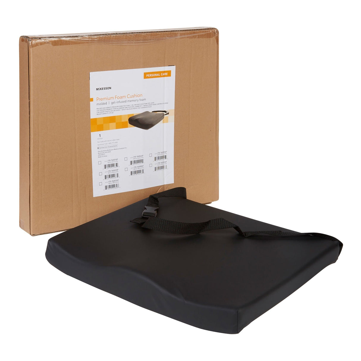 McKesson Contoured Seat Cushion, Bariatric, 24" x 18" x 3" - 170-76006SP-Single - LL Medico