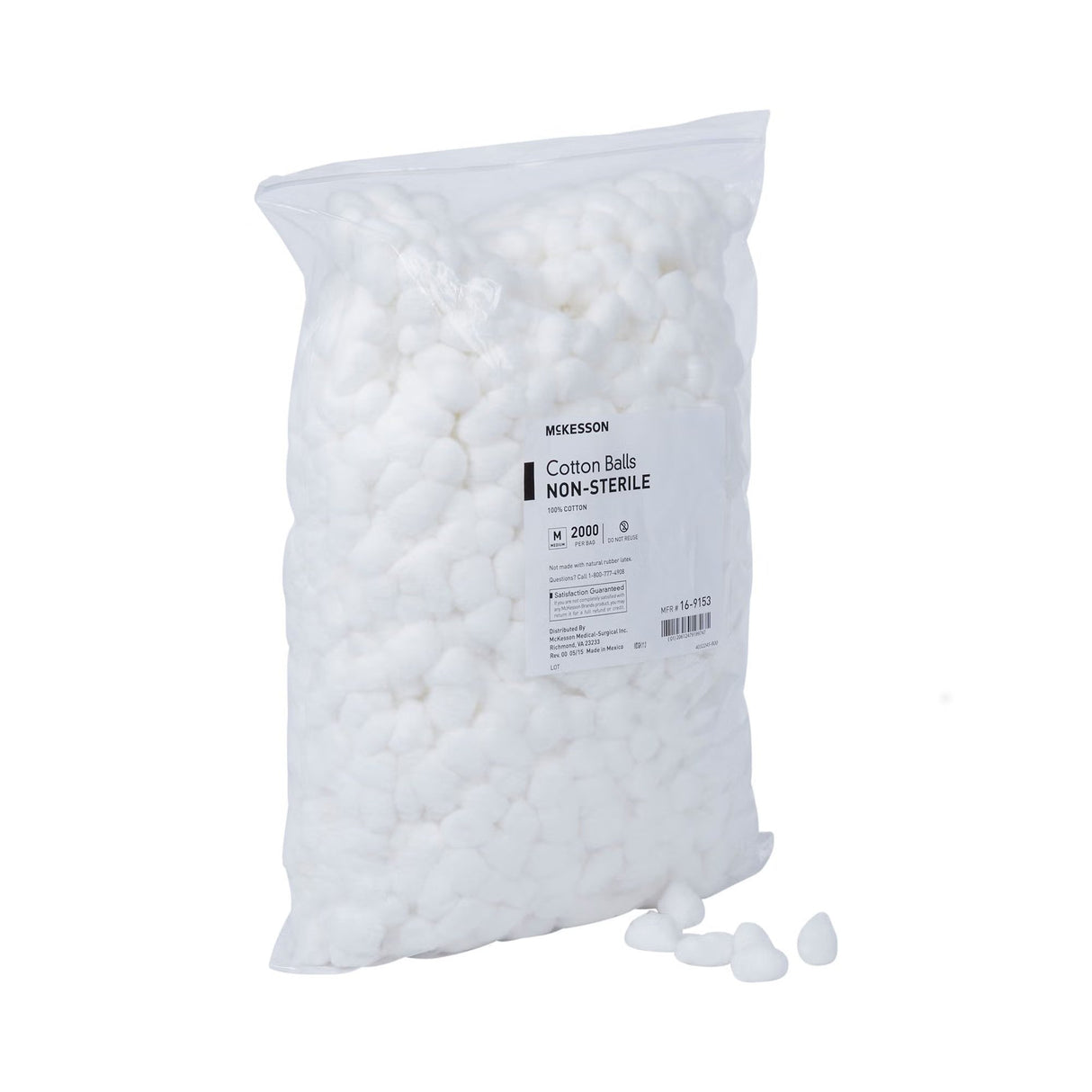 McKesson Cotton Balls Non-Sterile, Medium - 16-9153-Box - LL Medico