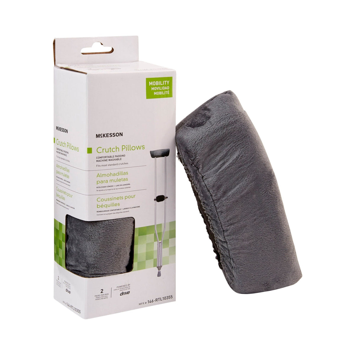 McKesson Crutch Pillow, Underarm - 146-RTL10355-Box - LL Medico