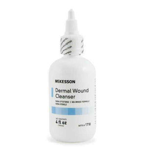 McKesson Dermal Wound Cleanser, 4 oz Squeeze Bottle - 1718-Single - LL Medico
