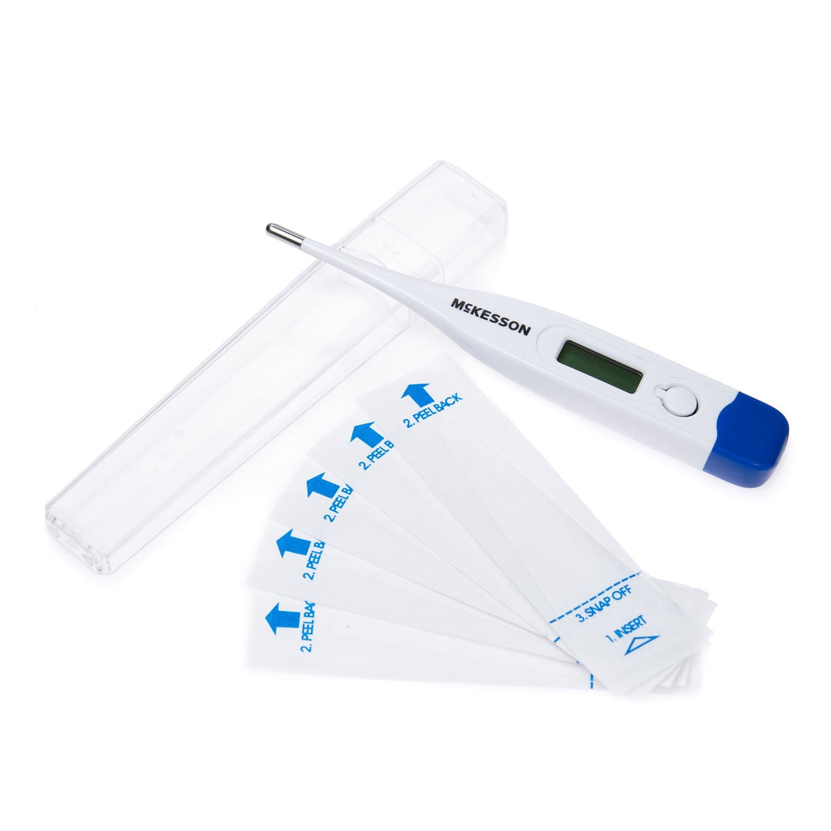McKesson Digital Oral Thermometer, Stick, Includes 5 Probe Covers - 16-413BGM-Single - LL Medico