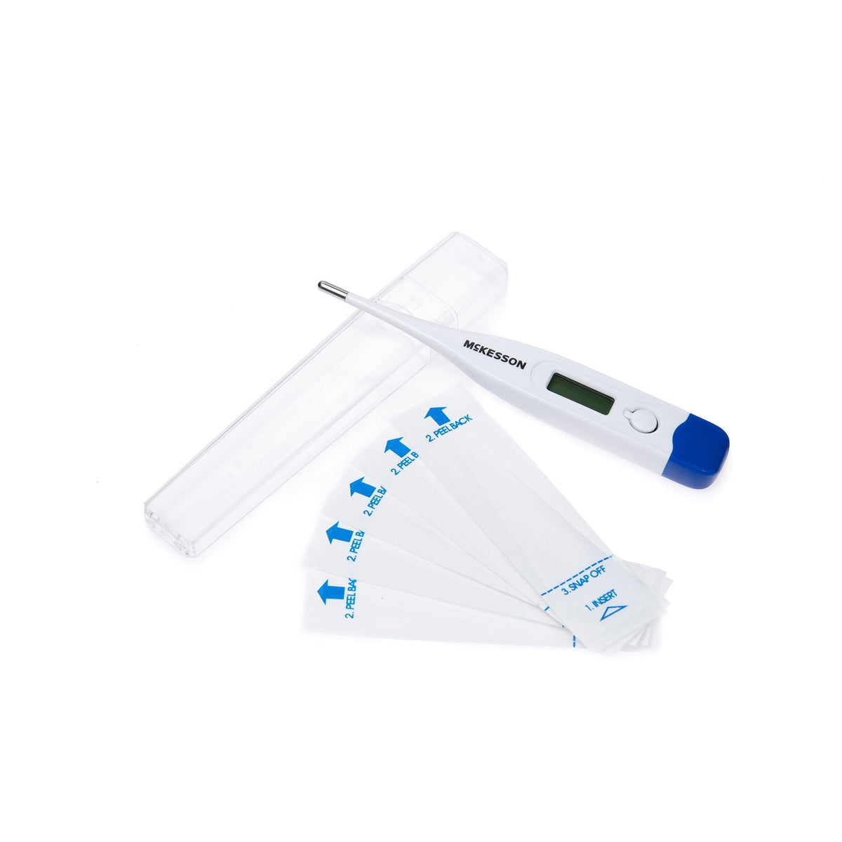 McKesson Digital Oral Thermometer, Stick, Includes 5 Probe Covers, Institutional Bulk - 16-413BGM-00-Single - LL Medico
