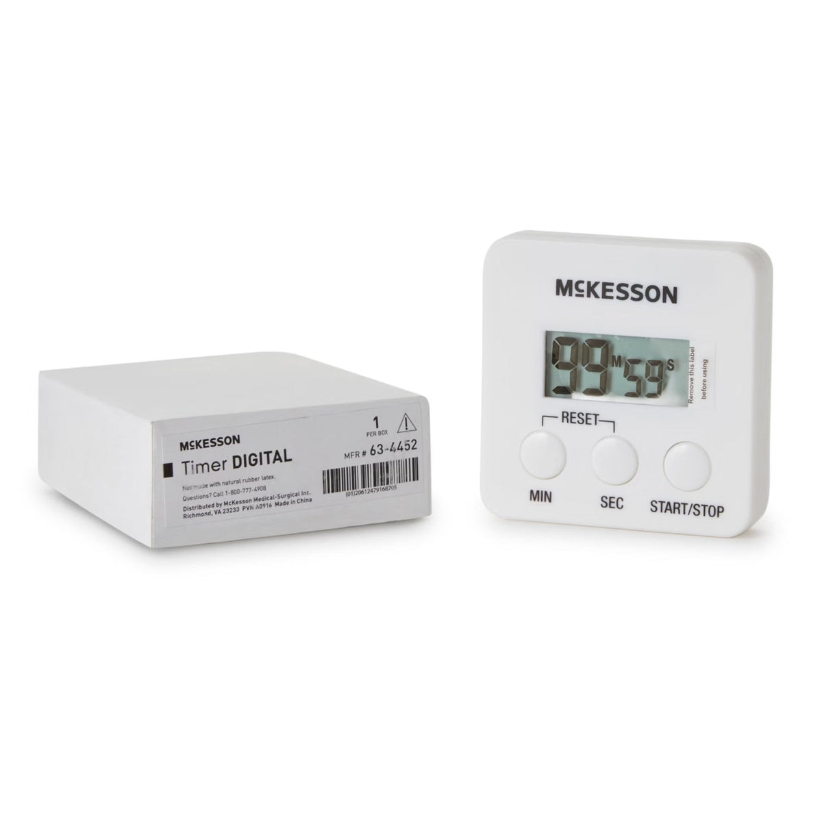 McKesson Electronic Alarm Timer, Count Down, 100 Minutes - 63-4452-Single - LL Medico