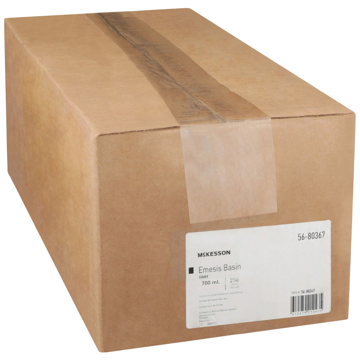 McKesson Emesis Basin, 700 mL, Gray, 9" Length - 56-80367-Single - LL Medico