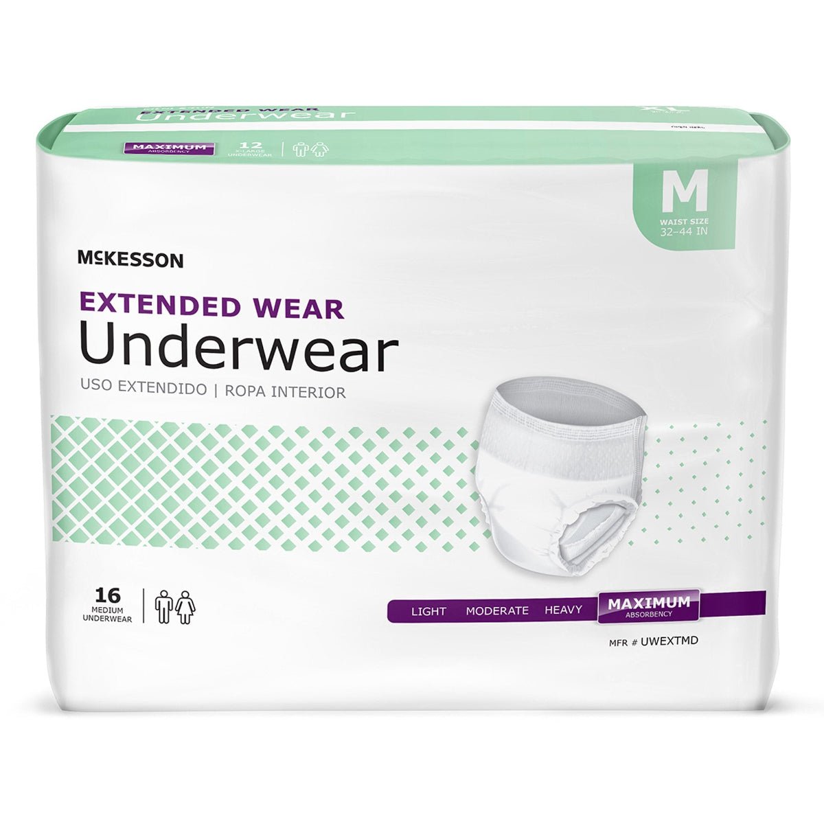 McKesson Extended Wear Underwear - UWEXTMD-Pack - LL Medico