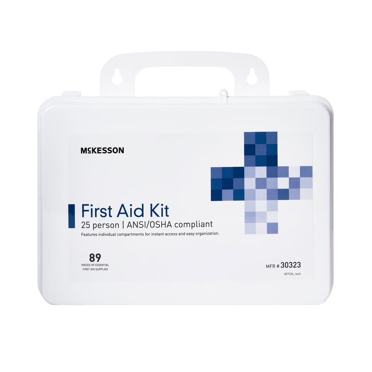McKesson First Aid Kit, 25 Person, 89 Pieces - 30323-Single - LL Medico