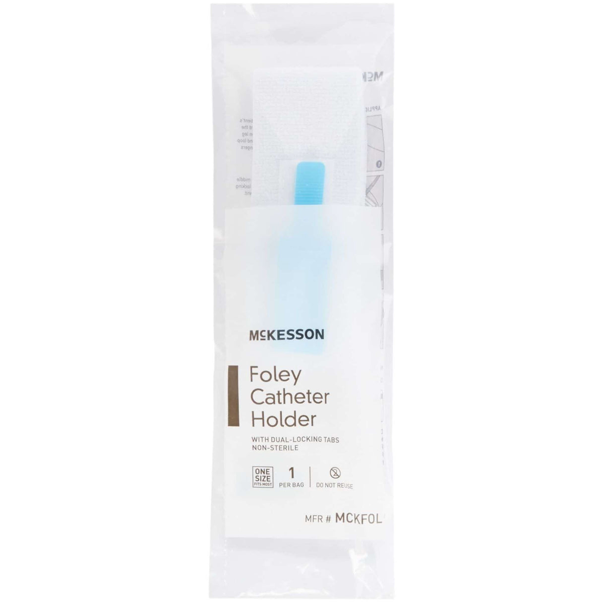 McKesson Foley Catheter Holder Leg Strap With Dual-Locking Tabs, 2 x 24 Inch - MCKFOL-Box - LL Medico