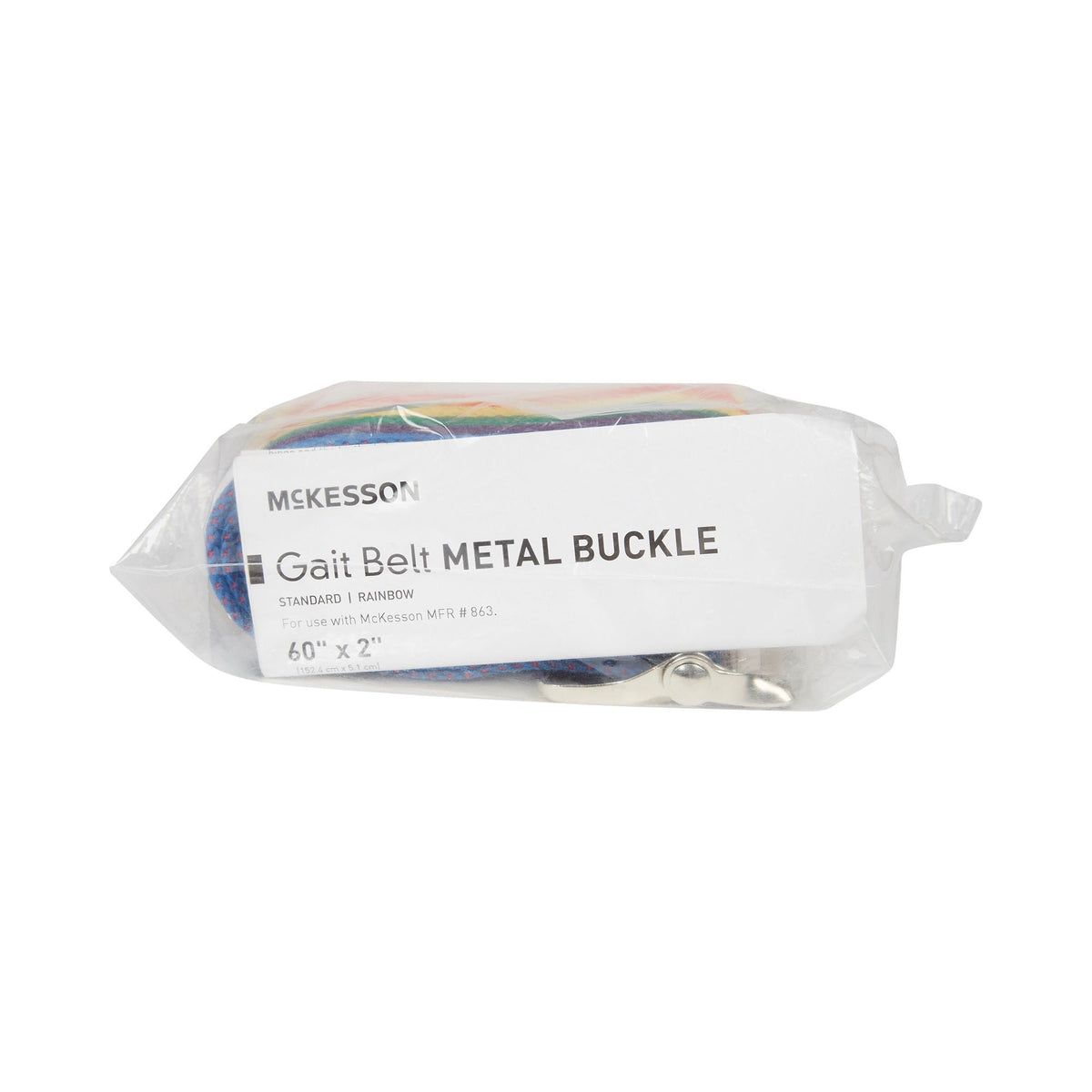 McKesson Gait Belt, 60" Length, Rainbow Design - 863-Single - LL Medico