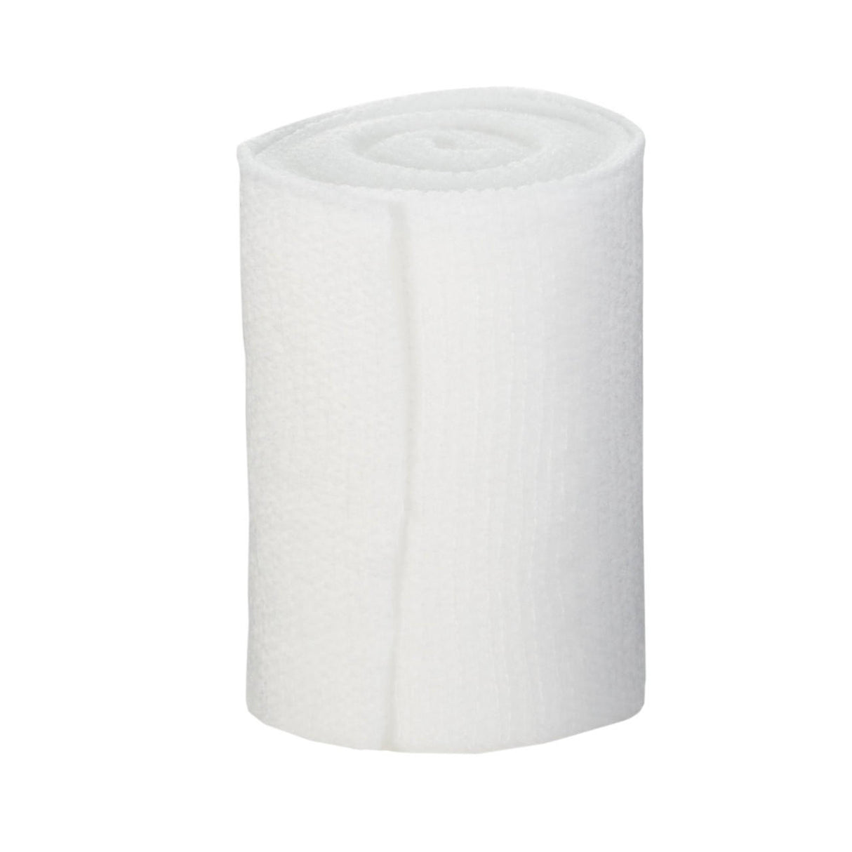 A McKesson Gauze Conforming Bandage, 3 in x 4.1 yds Roll, Non-Sterile, stands upright against a plain white background.
