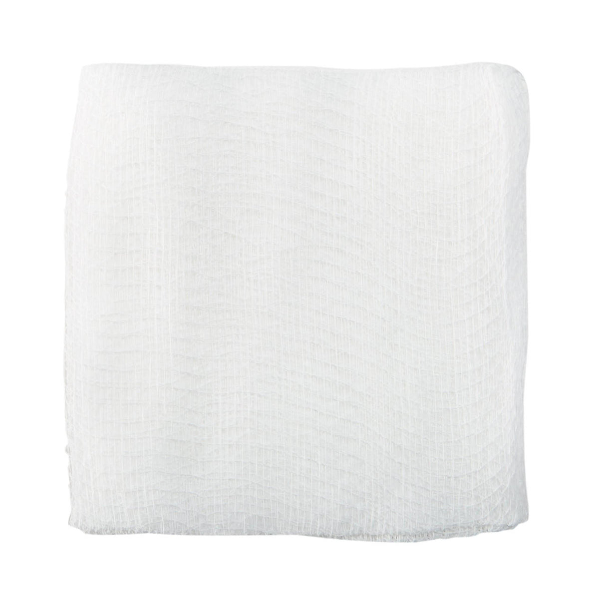 The McKesson Gauze Sponge, 16-ply, 4x4 inch non-sterile pad is shown neatly folded against a plain white background, ideal for use as a wound dressing.