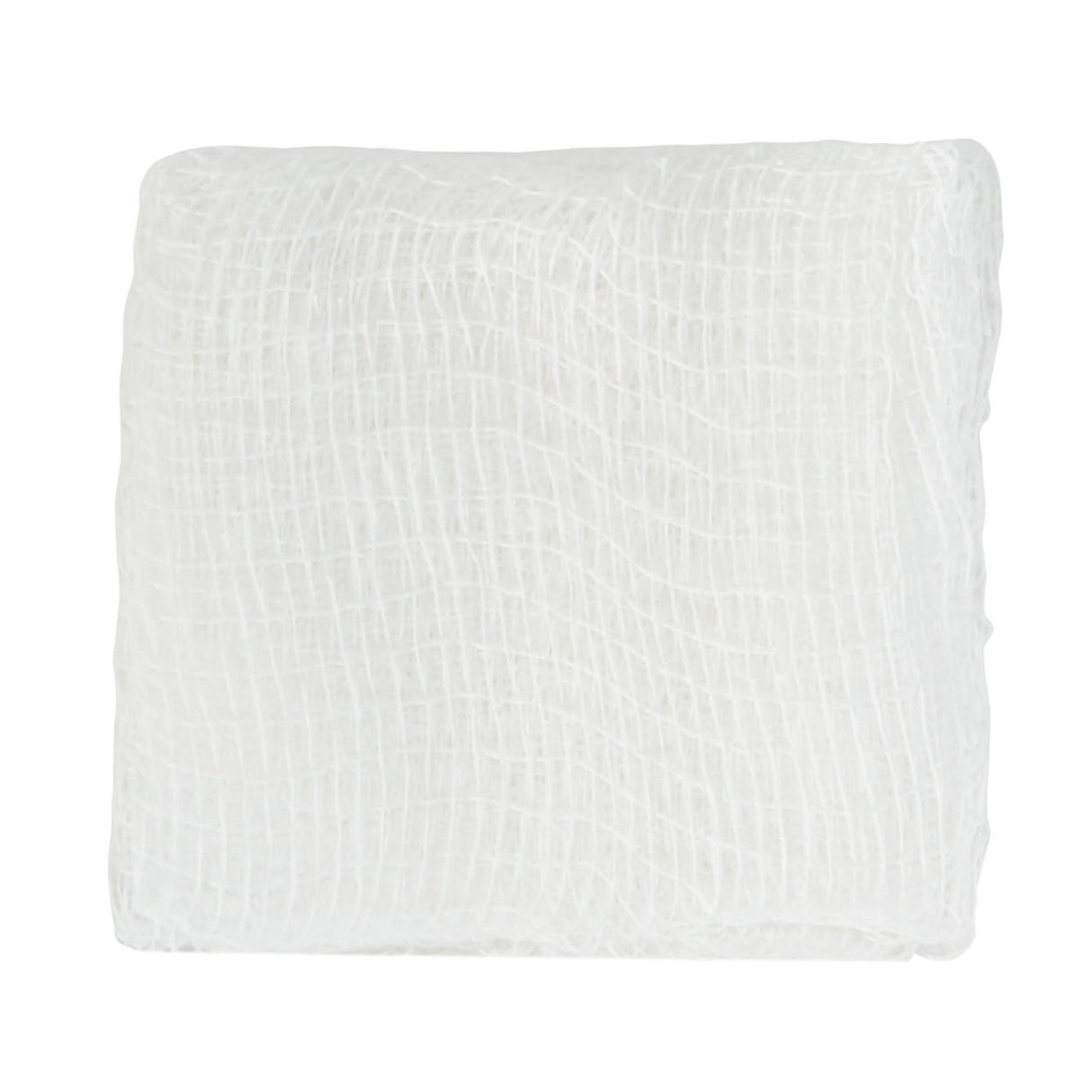 The McKesson Gauze Sponge, 8-ply, 2x2 inch sterile square, is shown neatly folded with a visible woven texture against a plain white background—ideal for wound dressing.