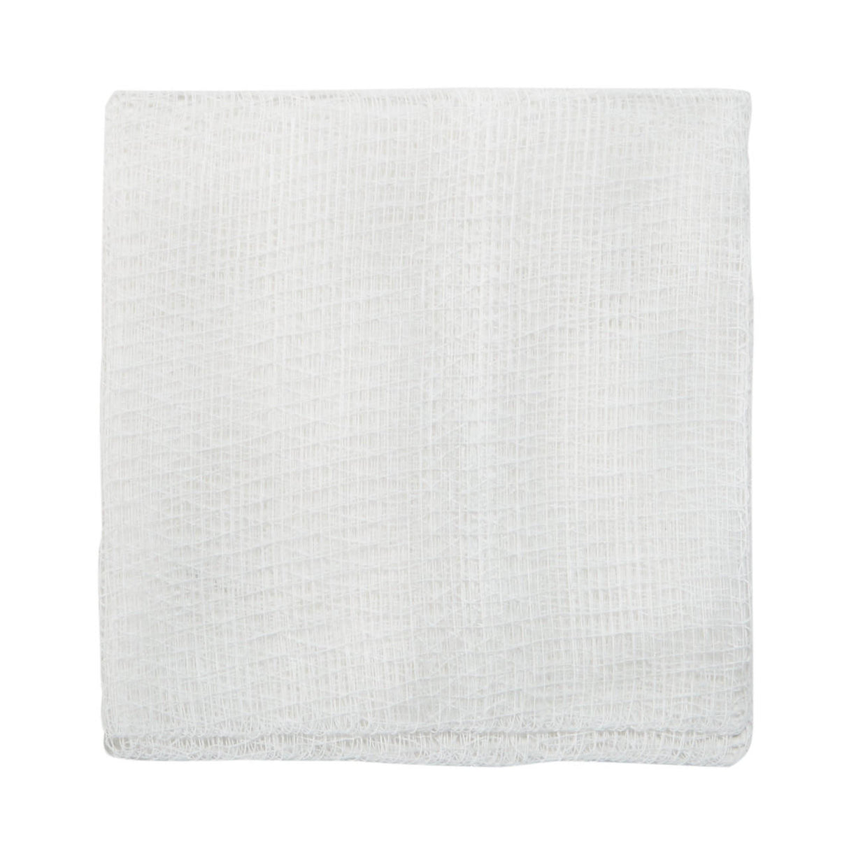 The McKesson Gauze Sponge, 8-Ply, 4x4 Inch Square, Non-Sterile, features a white textured grid pattern and is ideal for use as wound dressing or cotton gauze pads.