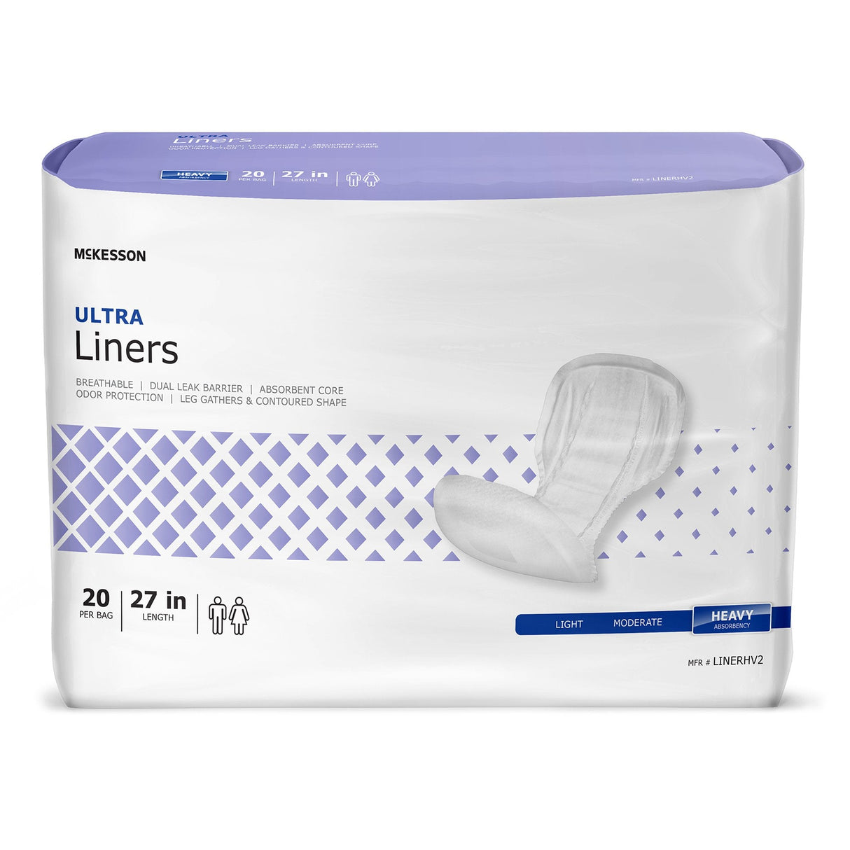 McKesson Incontinence Liners, Ultra - LINERHV2-Pack - LL Medico