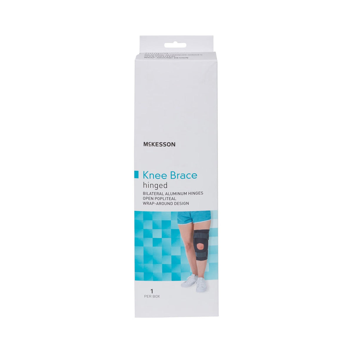 McKesson Knee Brace Hinged, Wraparound Open Popliteal - 155-81-82393-Single - LL Medico