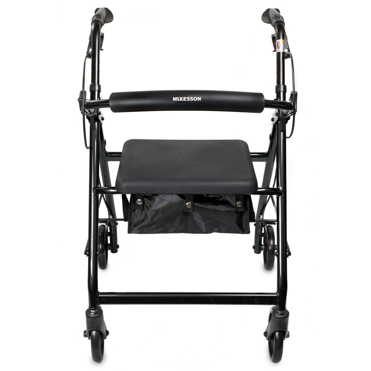 McKesson Lightweight 4 Wheel Rollator Walker, Black - 146-R726BK - LL Medico