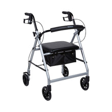 McKesson Lightweight 4 Wheel Rollator Walker, Silver - 146-R726SL - LL Medico