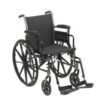 McKesson Lightweight Wheelchair, Dual Axle, Desk Length Arm, Swing-Away Footrest, 18" Seat Width, 300 lb Capacity - 146-K318ADDA-SF-Single - LL Medico