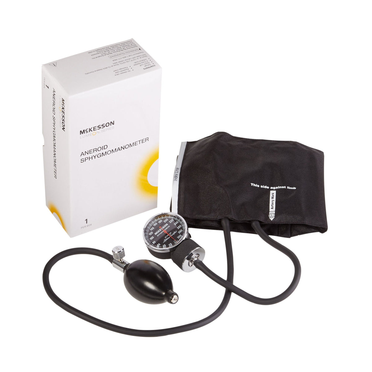 McKesson Lumeon Aneroid Sphygmomanometer, Pocket, Adult Cuff - 01-720-11ABKGM-Box - LL Medico